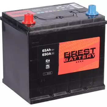 Автомобильный аккумулятор Brest Battery 65 Ач прямая полярность D23R