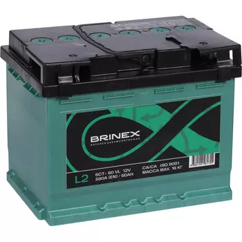 Автомобильный аккумулятор BRINEX 60 Ач прямая полярность L2