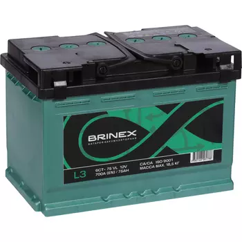 Автомобильный аккумулятор BRINEX 75 Ач прямая полярность L3