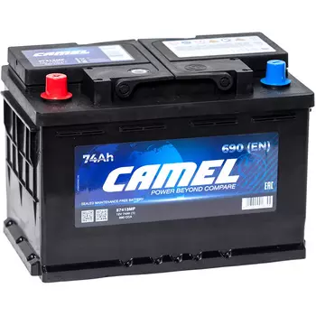 Автомобильный аккумулятор Camel 74 Ач прямая полярность L3