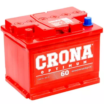 Автомобильный аккумулятор Crona 60 Ач прямая полярность L2