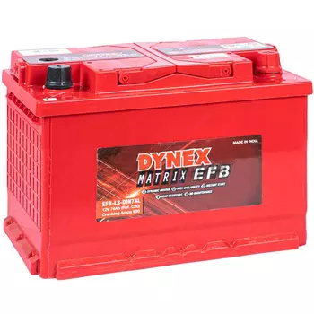 Автомобильный аккумулятор Dynex Matrix EFB 74 Ач обратная полярность L3