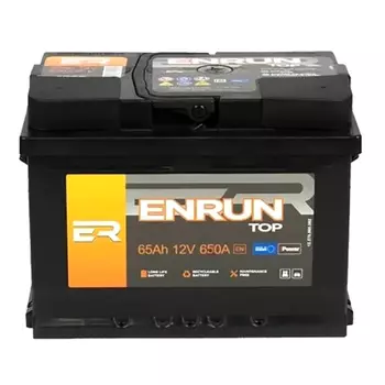 Автомобильный аккумулятор Enrun Top 65 Ач обратная полярность LB2