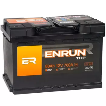 Автомобильный аккумулятор Enrun Top 80 Ач обратная полярность L3