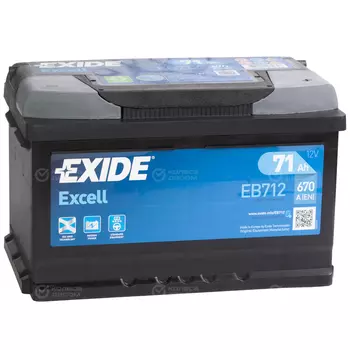 Автомобильный аккумулятор Exide EXCELL 71 Ач обратная полярность LB3