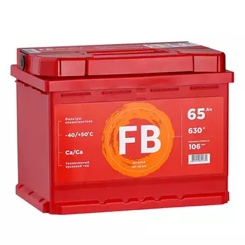 Автомобильный аккумулятор FB 65 Ач обратная полярность L2