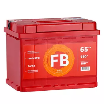Автомобильный аккумулятор FB 65 Ач прямая полярность L2
