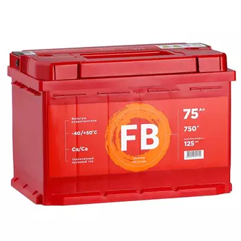 Автомобильный аккумулятор FB 75 Ач обратная полярность L3