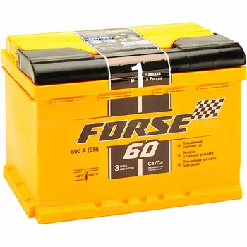Автомобильный аккумулятор Forse 60 Ач прямая полярность LB2