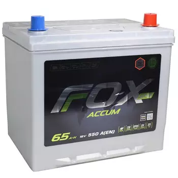 Автомобильный аккумулятор Fox 65 Ач обратная полярность D23L