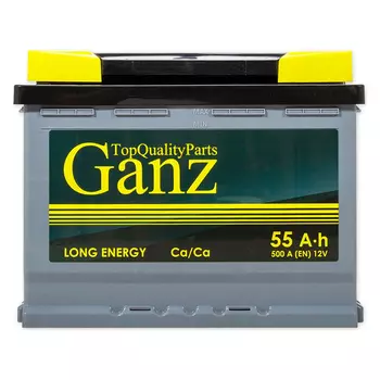 Автомобильный аккумулятор GANZ 55 Ач прямая полярность L2