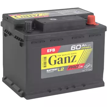 Автомобильный аккумулятор GANZ 60 Ач обратная полярность L2