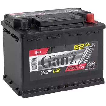 Автомобильный аккумулятор GANZ 62 Ач обратная полярность L2