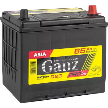 Автомобильный аккумулятор GANZ 65 Ач обратная полярность D23L