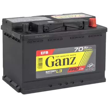 Автомобильный аккумулятор GANZ 70 Ач обратная полярность L3