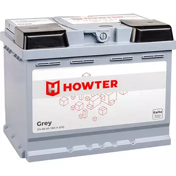 Автомобильный аккумулятор Howter 60 Ач обратная полярность L2