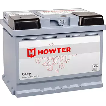Автомобильный аккумулятор Howter 60 Ач прямая полярность L2