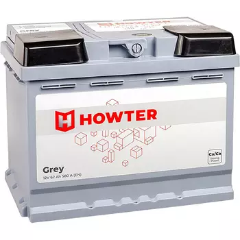 Автомобильный аккумулятор Howter 62 Ач обратная полярность L2