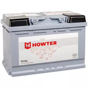 Автомобильный аккумулятор Howter 75 Ач обратная полярность L3