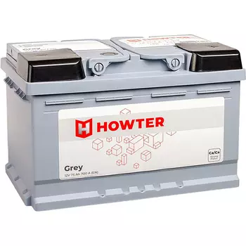 Автомобильный аккумулятор Howter 75 Ач обратная полярность LB3