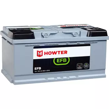 Автомобильный аккумулятор Howter EFB 100 Ач обратная полярность L5