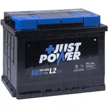 Автомобильный аккумулятор Just Power Power+ 60 Ач обратная полярность L2