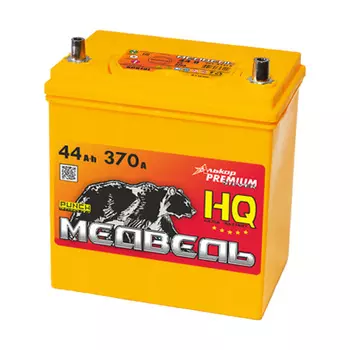 Автомобильный аккумулятор Медведь HQ 44 Ач обратная полярность B19L