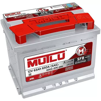 Автомобильный аккумулятор Mutlu 63 Ач обратная полярность L2