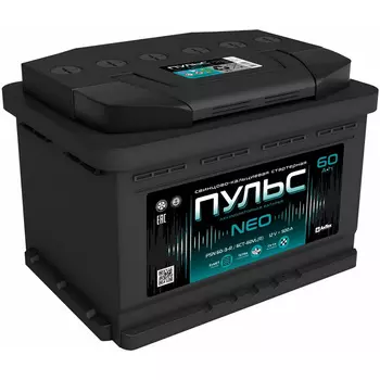Автомобильный аккумулятор Пульс 60 Ач прямая полярность L2