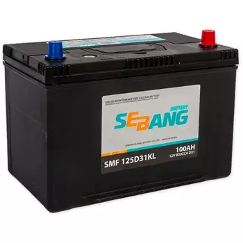Автомобильный аккумулятор Sebang 100 Ач обратная полярность D31L