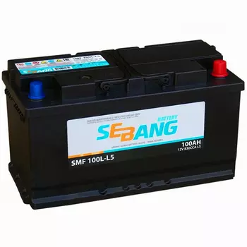Автомобильный аккумулятор Sebang 100 Ач обратная полярность L5