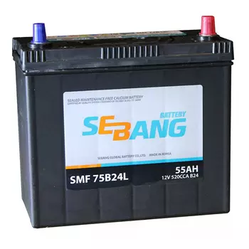 Автомобильный аккумулятор Sebang 55 Ач обратная полярность D20L