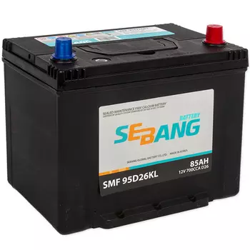 Автомобильный аккумулятор Sebang 85 Ач обратная полярность D26L