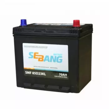 Автомобильный аккумулятор Sebang Asia 70 Ач обратная полярность D23L