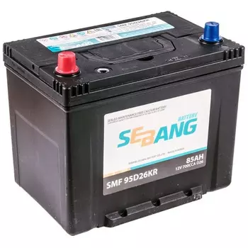 Автомобильный аккумулятор Sebang Asia 75 Ач обратная полярность LB3