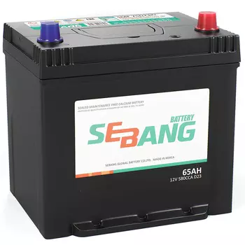 Автомобильный аккумулятор Sebang Sebang SMF 65 Ач обратная полярность D23L