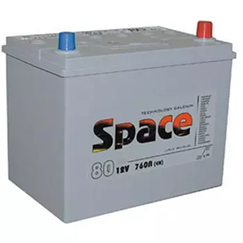 Автомобильный аккумулятор Space 80 Ач обратная полярность D26L