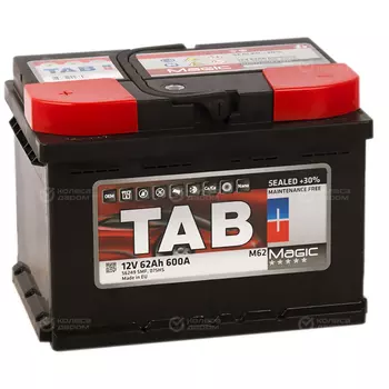 Автомобильный аккумулятор Tab Magic 62 Ач обратная полярность LB2