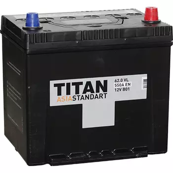 Автомобильный аккумулятор Titan Asia 62 Ач обратная полярность D23L