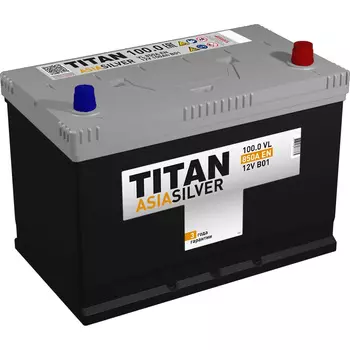 Автомобильный аккумулятор Titan Asia Silver 100 Ач обратная полярность D31L