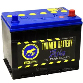 Автомобильный аккумулятор Tyumen Battery Asia 75 Ач обратная полярность D26L