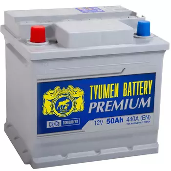 Автомобильный аккумулятор Tyumen Battery Premium 50 Ач прямая полярность L1
