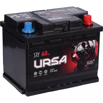 Автомобильный аккумулятор URSA 60 Ач обратная полярность L2