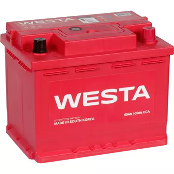 Автомобильный аккумулятор Westa 65 Ач обратная полярность L2