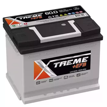 Автомобильный аккумулятор XTRim EFB 60 Ач обратная полярность L2
