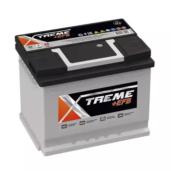 Автомобильный аккумулятор XTRim EFB 62 Ач обратная полярность LB2