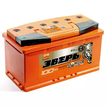 Автомобильный аккумулятор Зверь 100 Ач обратная полярность L5