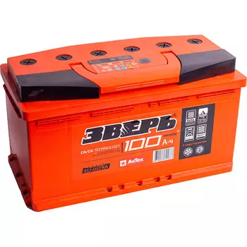 Автомобильный аккумулятор Зверь 100 Ач обратная полярность L5