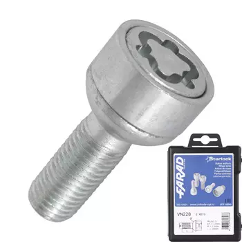 Болт секретный Farad 12х1,5х28 4+2 17 ключ сфера VN228/2