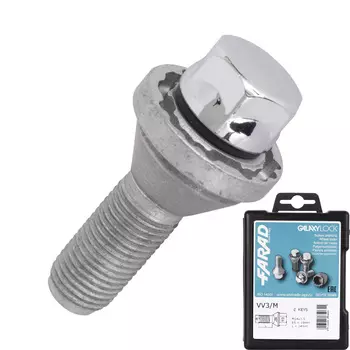 Болт секретный Farad 14х1,5х34 4+2 19 ключ конус VV3/M/2